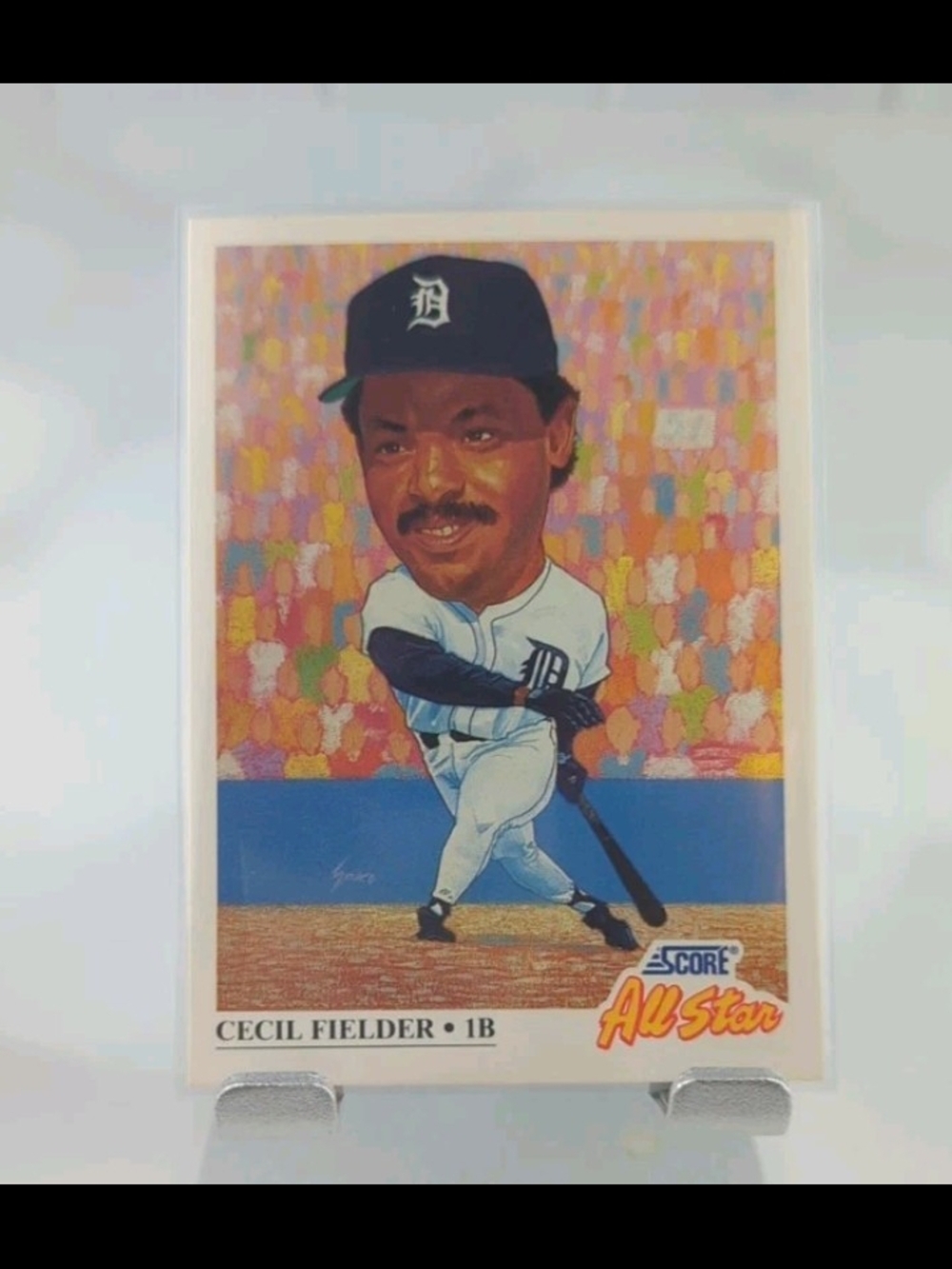 1991 Score #395 Detroit Tigers Cecil Fielder A.L. All-Star Team Card!